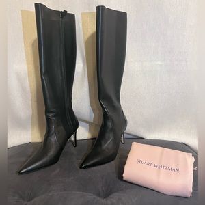 Stuart Weitzman Knee-High Pointed-Toe Boots